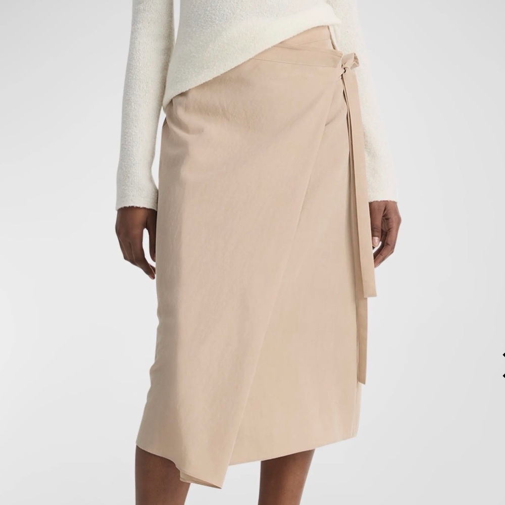 Vince Asymmetrical Beige Skirt - Picture 3 of 10